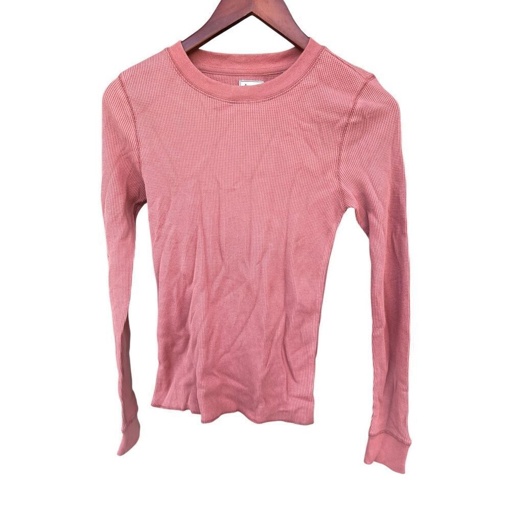 Alpine design woman’s Small Sedona clay waffle knit thermal baselayer